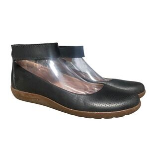 Clark's Collection Medora Nina Black Leather Flats Women's 10